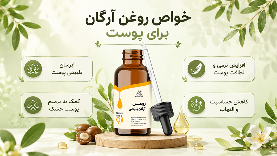 روغن آرگان وارداتی • اردیبهشت ۳۱ام, ۱۴۰۵ خواص روغن آرگان وارداتی برای پوست