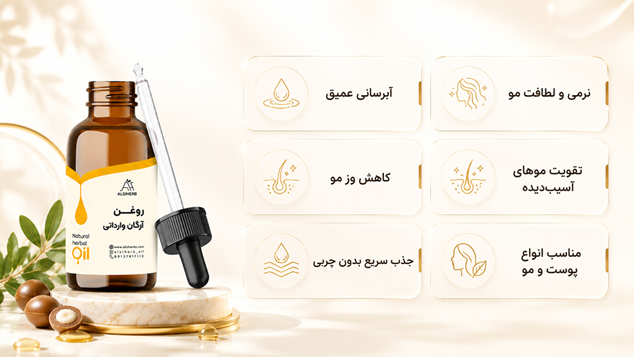 روغن آرگان وارداتی • اردیبهشت ۳۱ام, ۱۴۰۵ مزایا و فواید روغن آرگان وارداتی