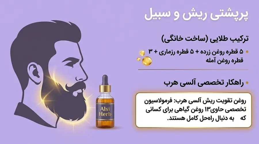 روغن زرده تخم مرغ برای تقویت رویش ریش و سبیل