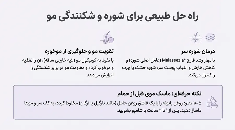 خواص روغن بابونه برای شوره