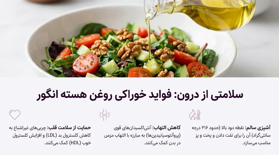 روغن هسته انگور خوراکی