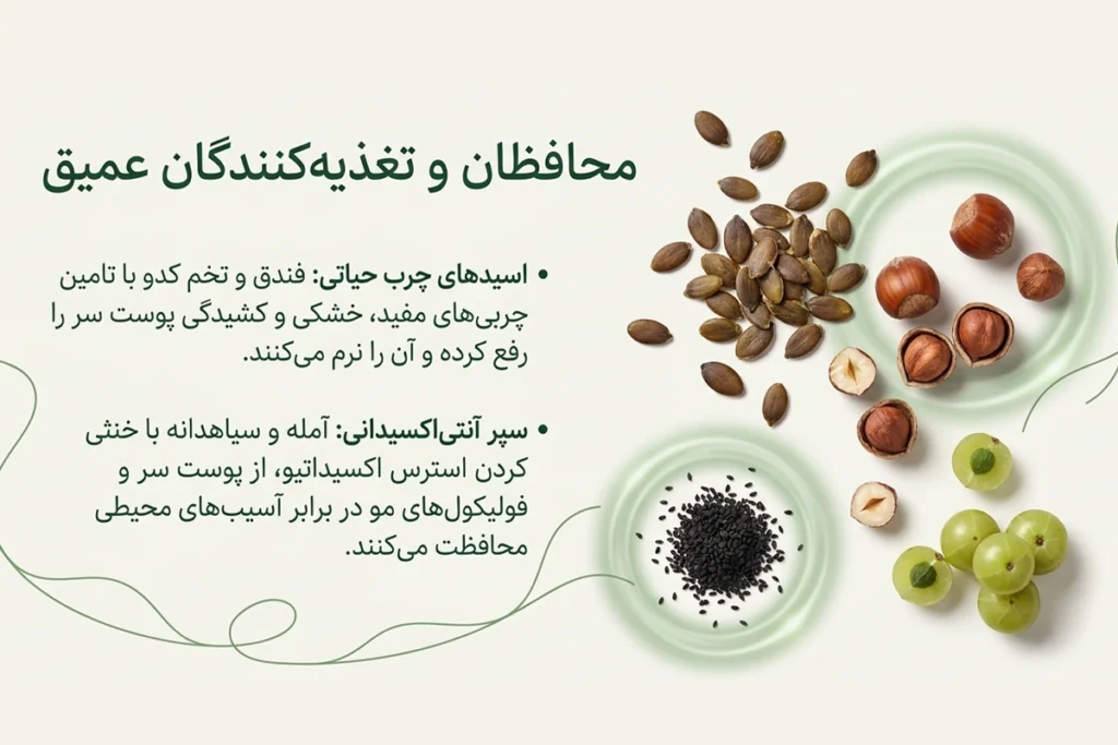 روغن تقویت ریشه مو با آمله و سیاهدانه
