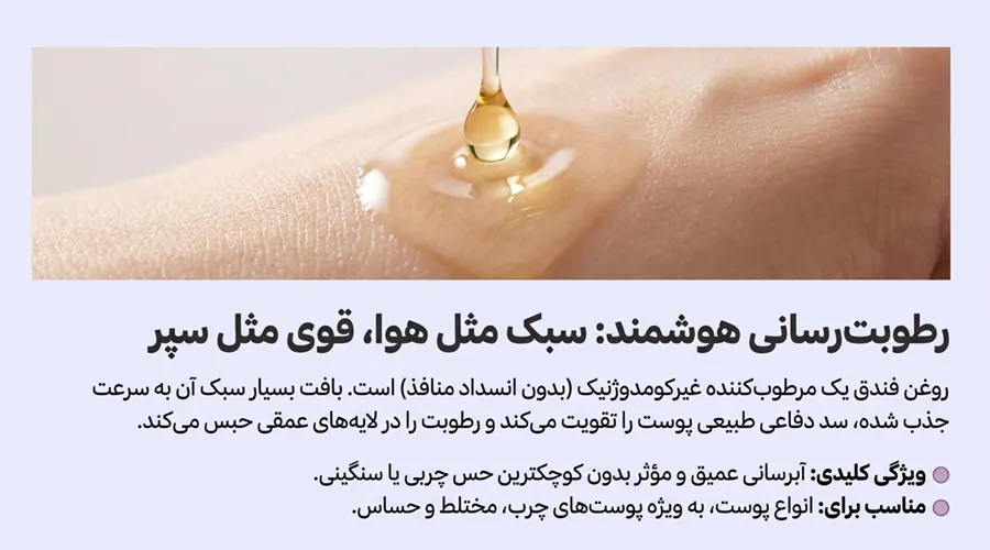 روغن فندق به عنوان یک آبرسان موثر برای پوست