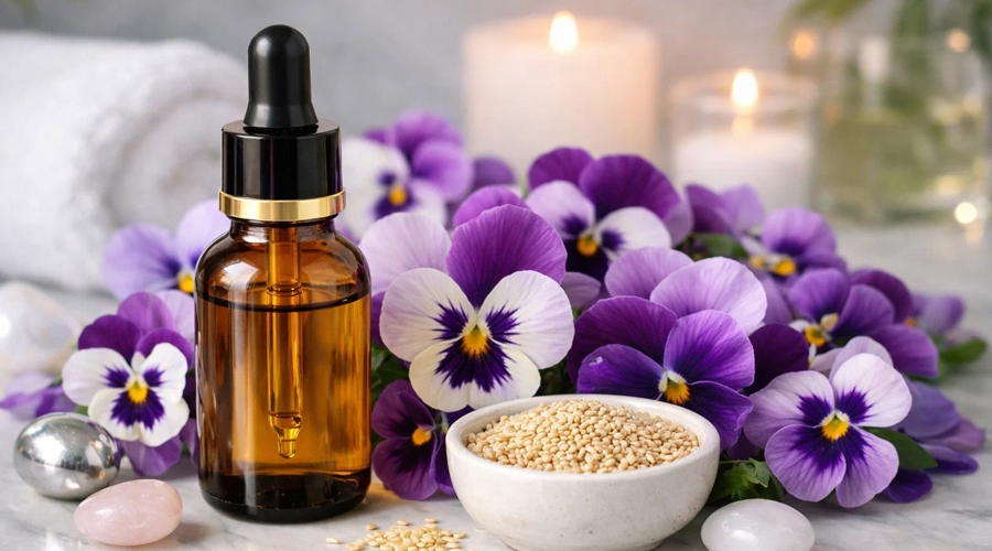 روغن بنفشه کنجد برای تقویت مو