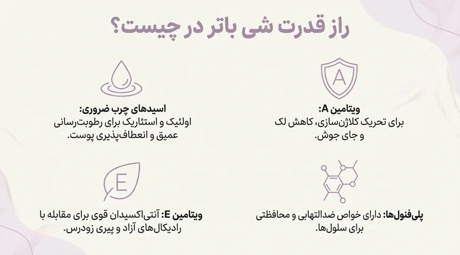 شی باتر آلسی هرب سرشار از ویتامین E