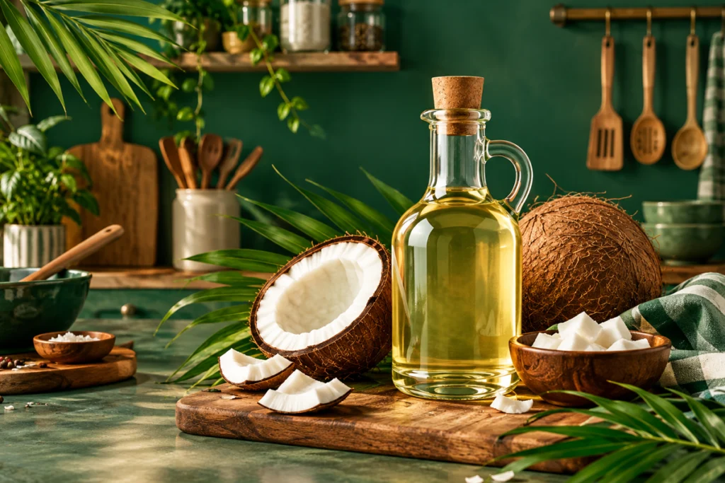 استفاده از روغن نارگیل برای پخت غذا