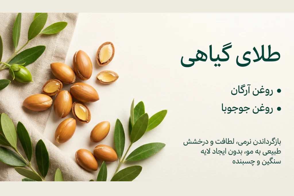 شیر مو گیاهی • مهر ۱۷ام, ۱۴۰۵ شیر مو گیاهی آلسی هرب با ترکیبات روغن آرگان و جوجوبا برای نرمی و درخشش مو
