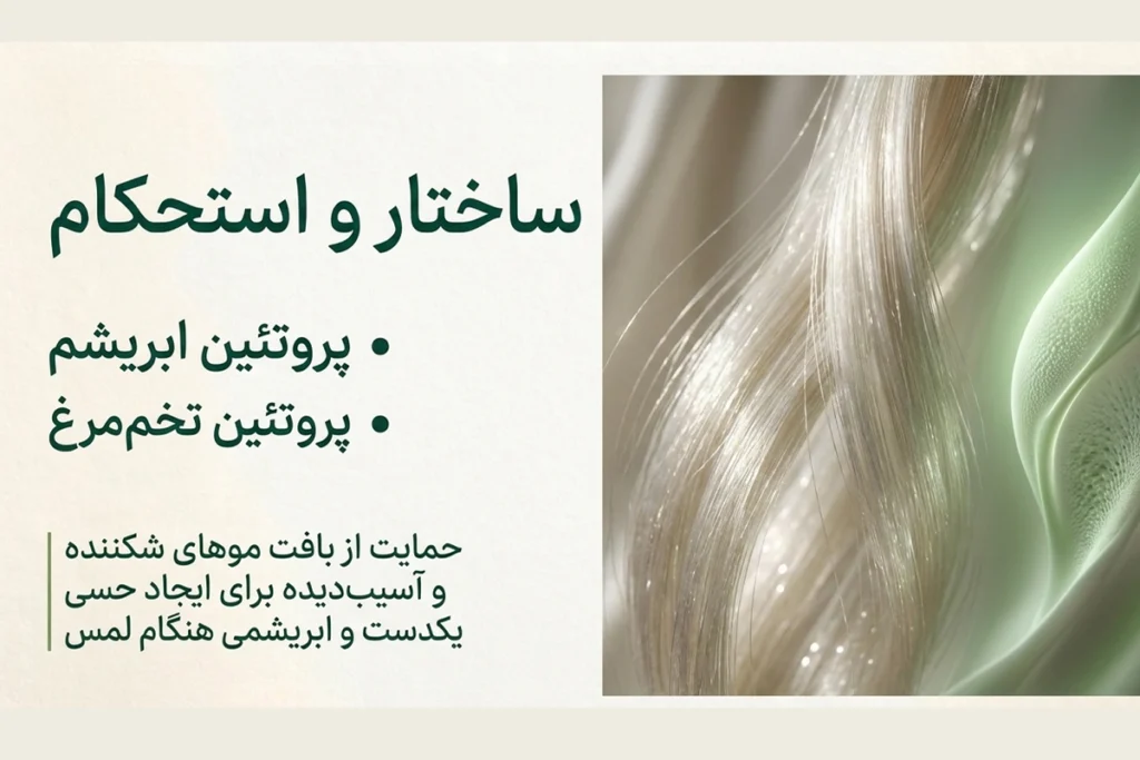 شیر مو گیاهی • مهر ۱۷ام, ۱۴۰۵ نقش پروتئین ابریشم و تخم مرغ در شیر مو برای مراقبت از موهای شکننده