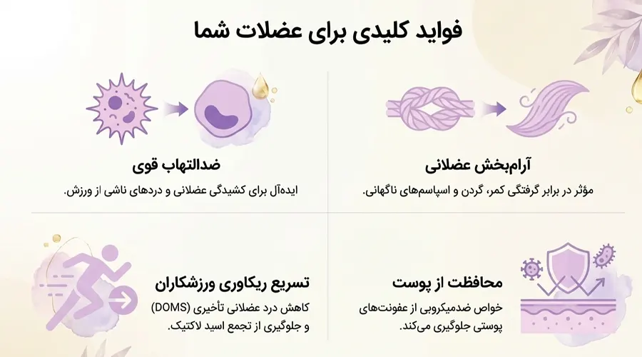 درمان درد عضلات با روغن بادام تلخ