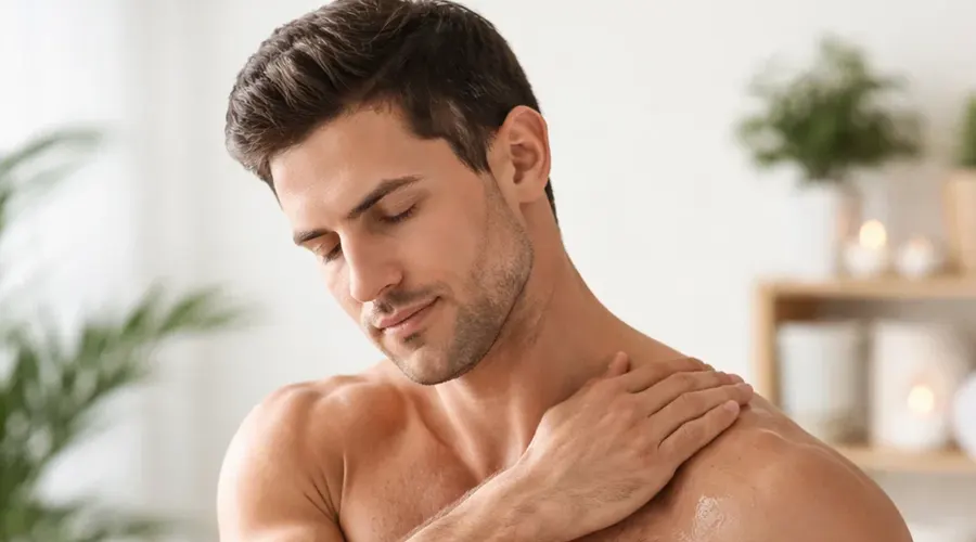 ماساژ شانه و گردن با روغن هلکسیر آلسی هرب