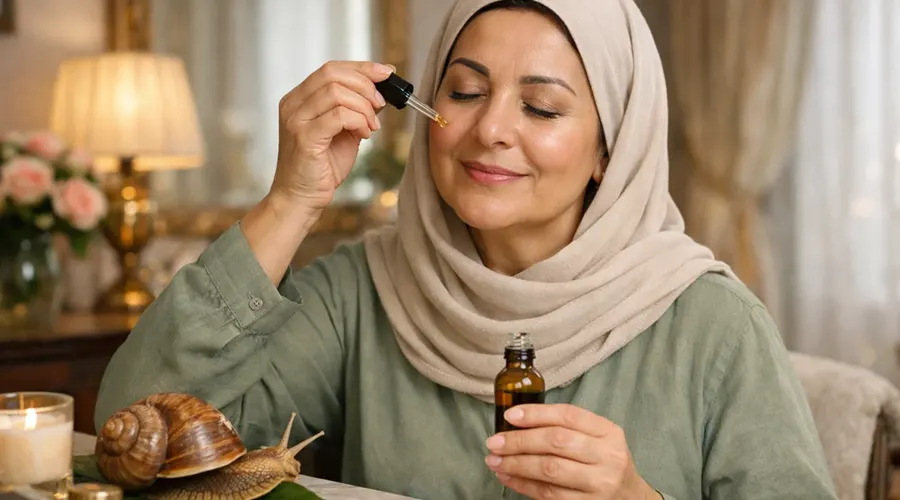 روغن حلزون برای کاهش چین و چروک پوست صورت