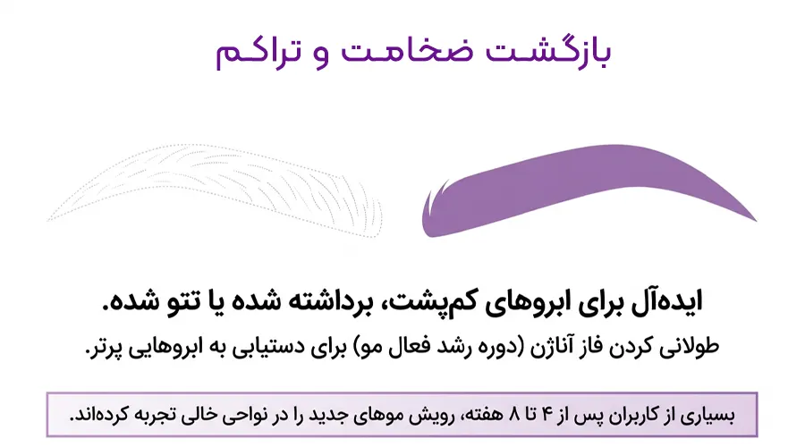 روغن فندق برای ضخامت ابرو