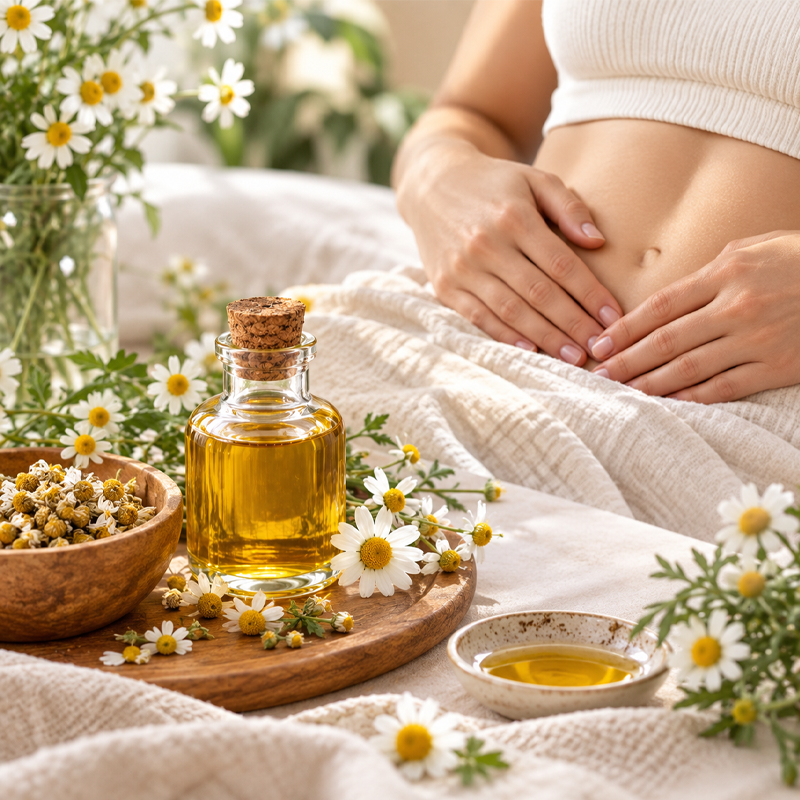 بررسی خواص روغن بابونه برای رحم