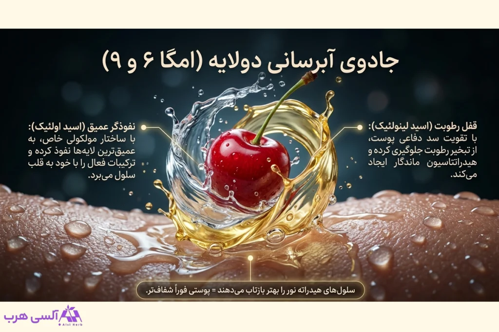 اسیدهای چرب روغن هسته آلبالو برای شفاف شدن پوست