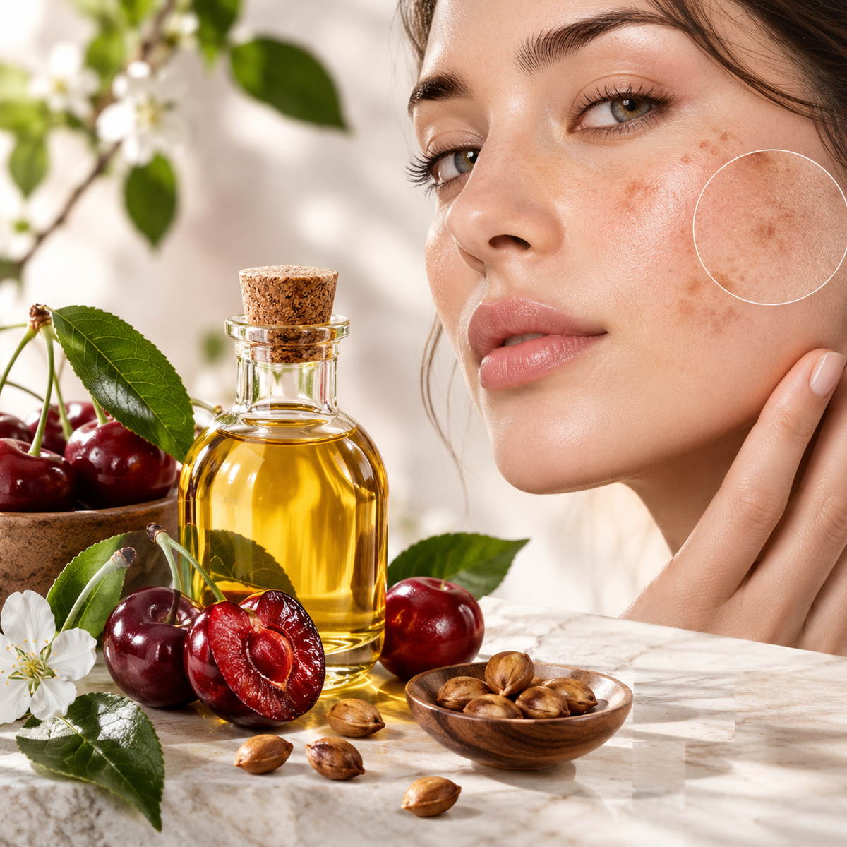 روغن هسته آلبالو برای روشن شدن پوست
