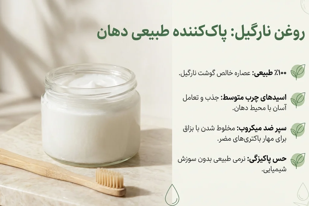 استفاده از روغن نارگیل به عنوان دهانشویه طبیعی