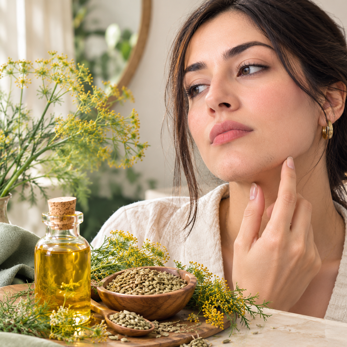 بررسی تاثیر روغن رازیانه برای موهای زائد زنان