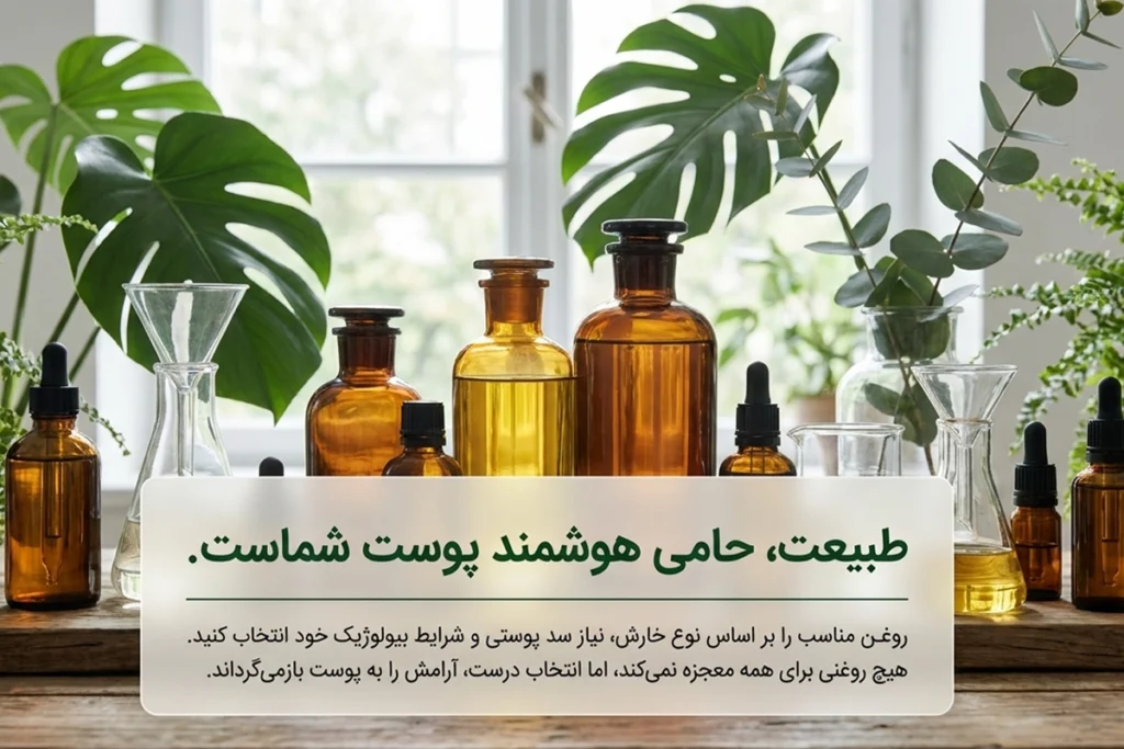 راهنمای انتخاب روغن گیاهی برای التیام خارش پوست