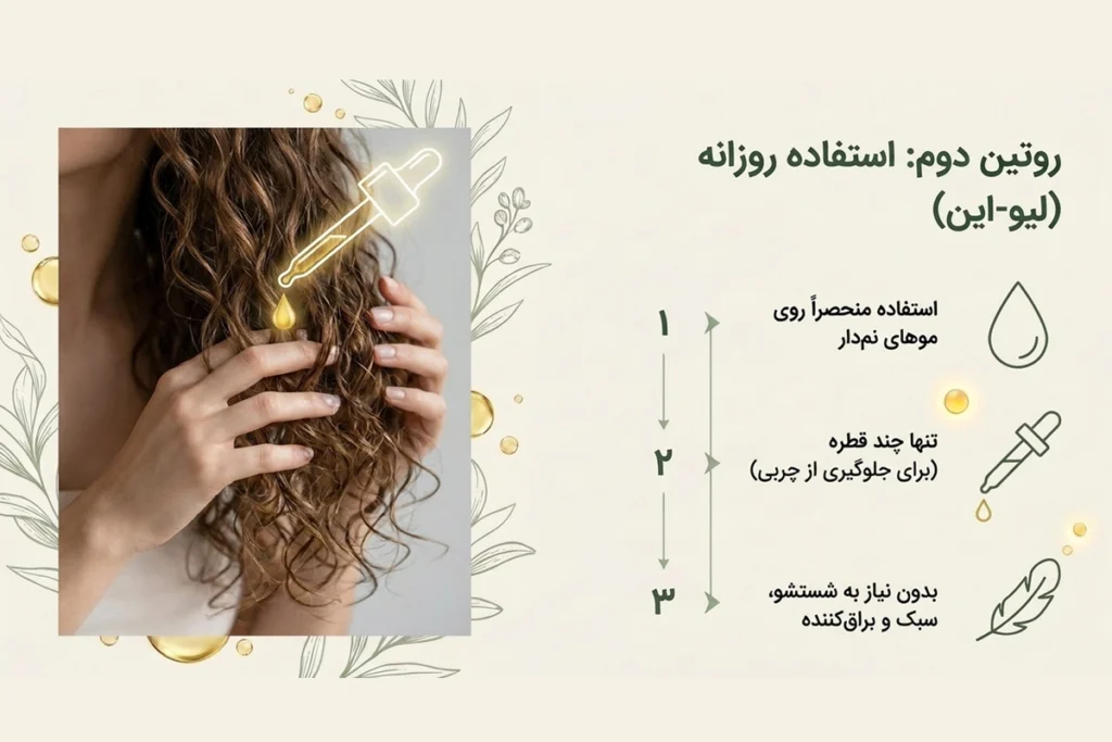 روغن تراپی بعد از حمام برای موهای وز