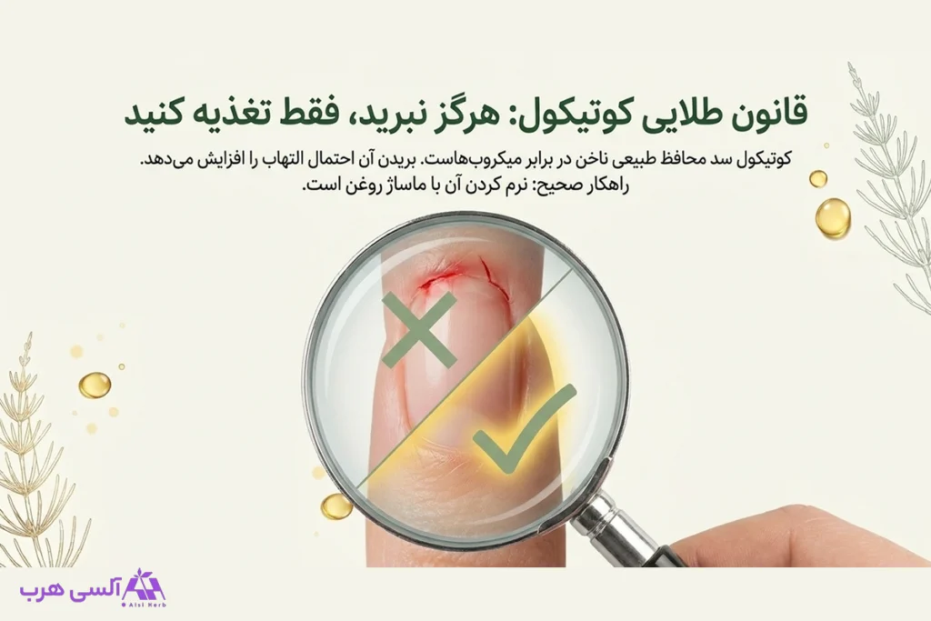 خواص روغن دم اسب برای ناخن؛ راهنمای کامل مراقبت از ناخنهای شکننده • مهر ۱۷ام, ۱۴۰۵ روغن دم اسب برای مراقبت از کوتیکول و نرم شدن آن؛ نحوه مراقبت صحیح از کوتیکول