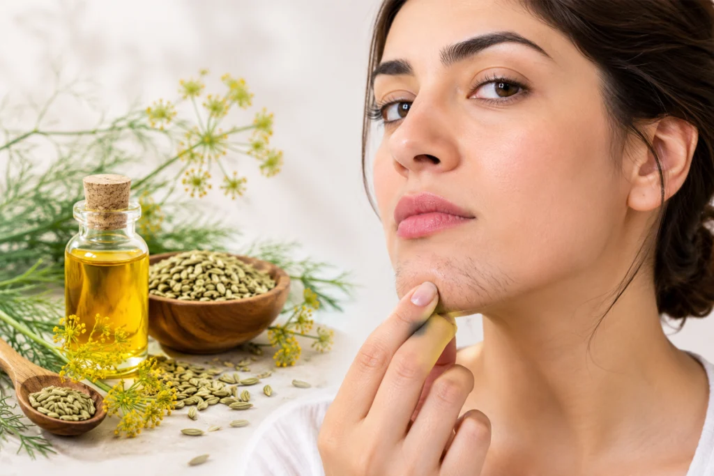 روغن رازیانه برای نازک کردن موهای زائد
