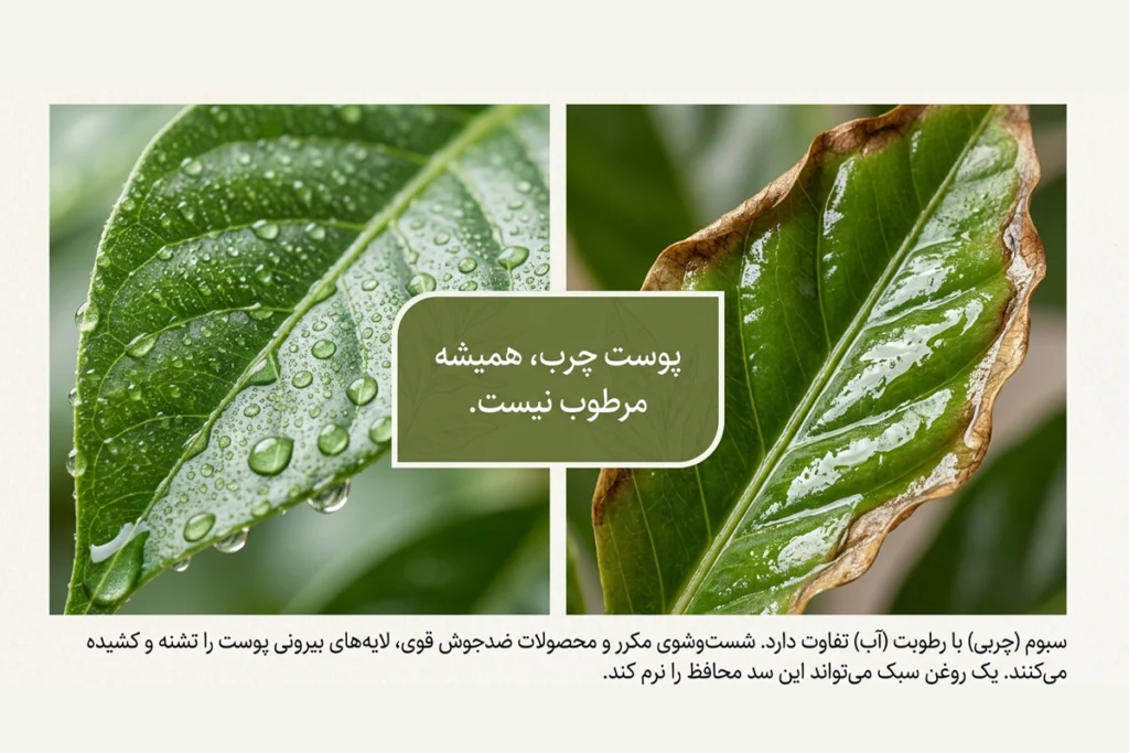 روغن های رطوبت رسان برای پوست چرب