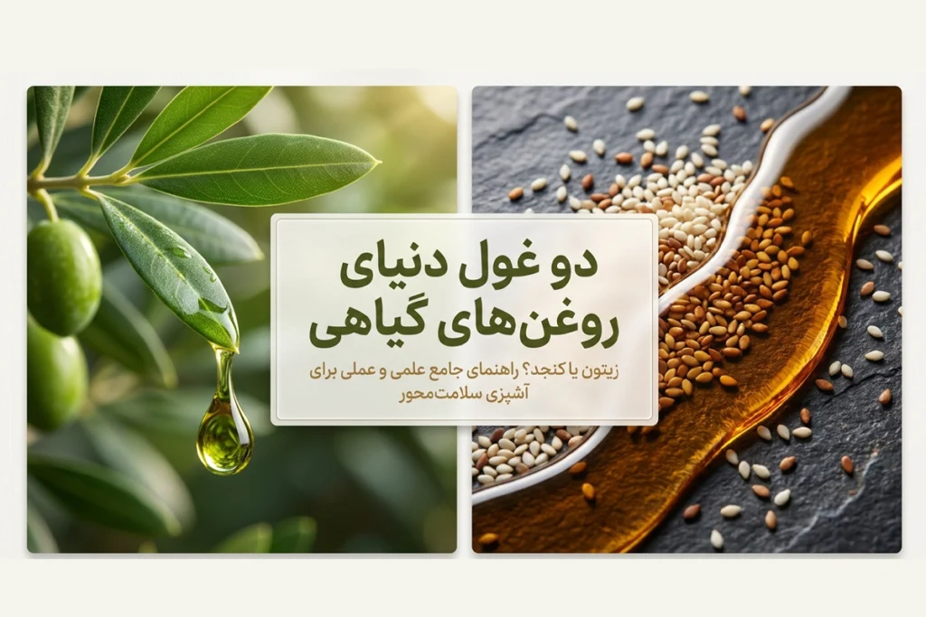 مقایسه روغن کنجد و روغن زیتون برای 
آشپزی
