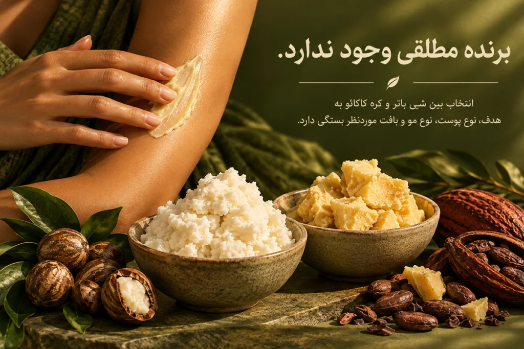 راهنمای کامل انتخاب بین شی باتر و کره کاکائو