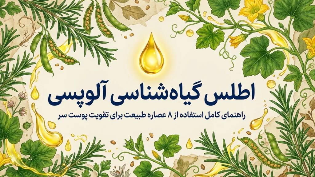روغنهای گیاهی برای آلوپسی؛ راهنمای کامل استفاده از ۸ روغن برای تقویت پوست سر و کاهش ریزش مو • آبان ۲ام, ۱۴۰۵ بهترین روغنهای گیاهی برای انواع آلوپسی