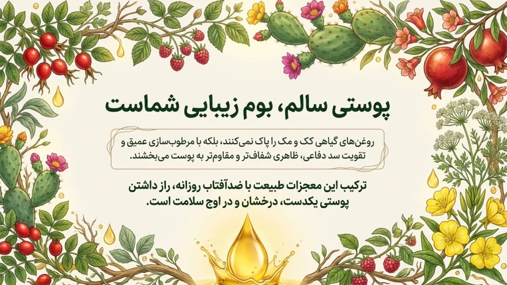 روغن گیاهی برای یکدست کردن رنگ پوست و کاهش کک و مک