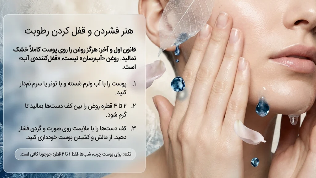 روش صحیح استفاده از روغن گیاهی برای حفظ رطوبت پوست صورت