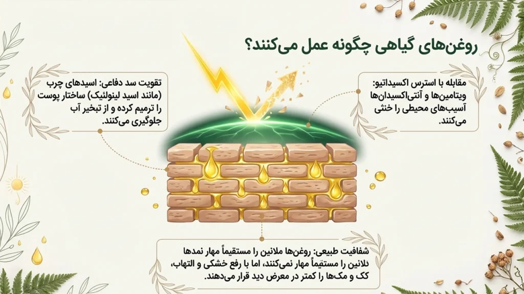 روغن‌های طبیعی برای کاهش ظاهر کک و مک

