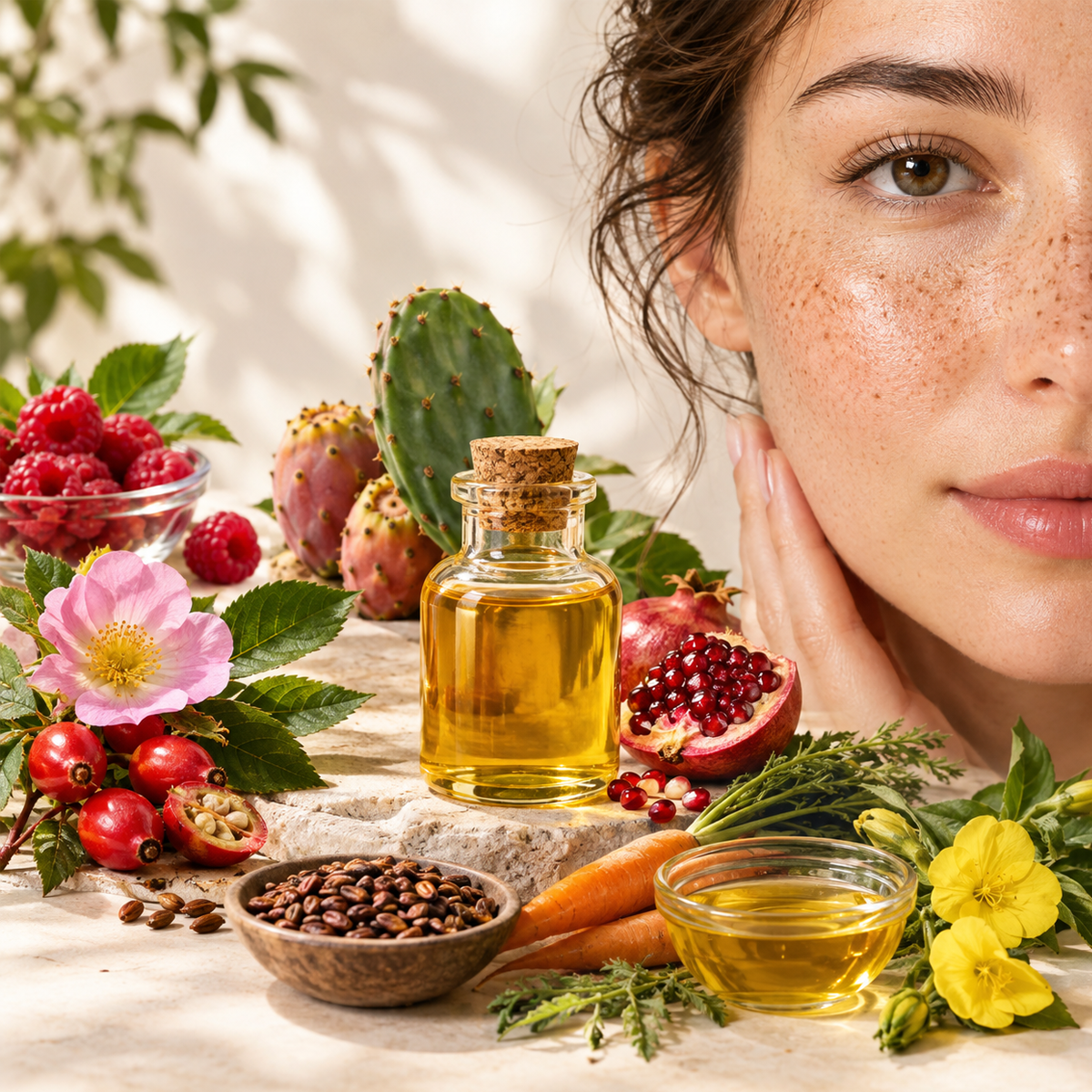 روغن گیاهی برای کک و مک