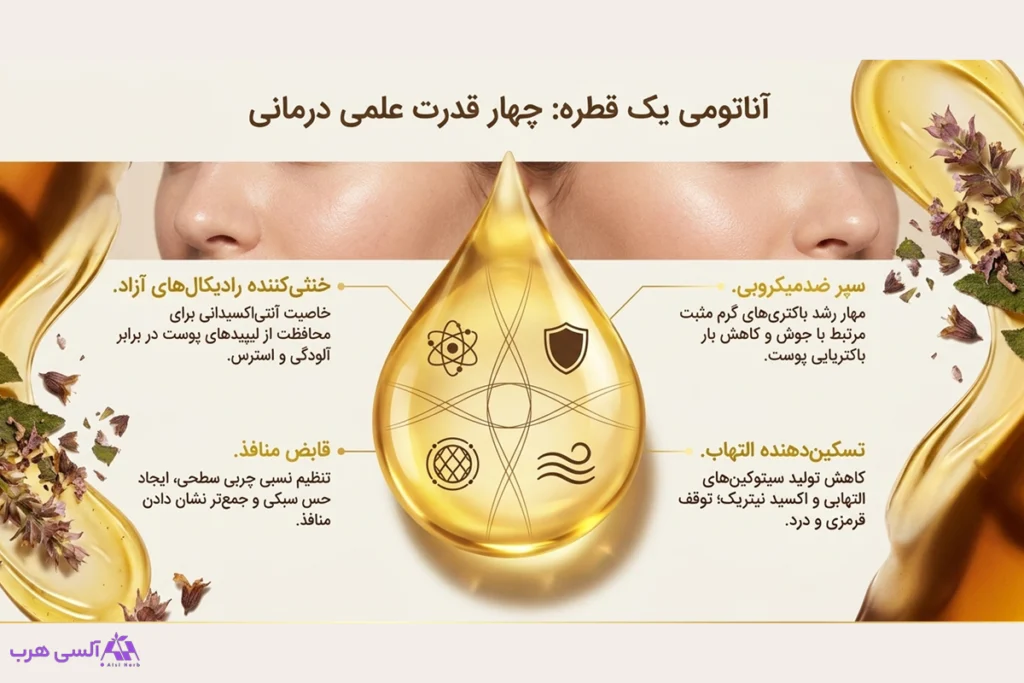 خواص روغن مریم گلی در درمان جوش