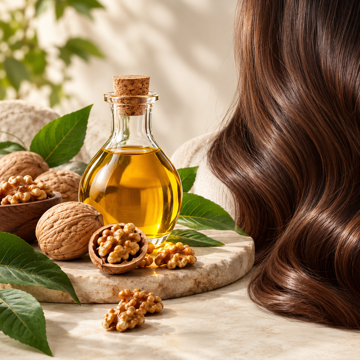 بررسی خواص روغن گردو برای مو