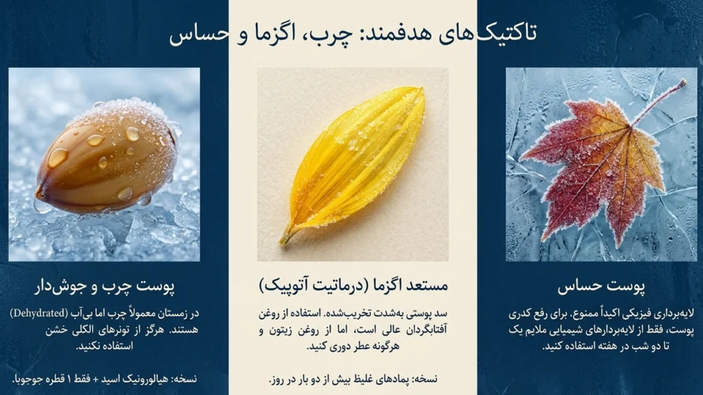 مراقبت از پوست مستعد اگزما و خشکی، چرب و حساس در پاییز و زمستان